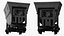 3D model Mining Rail Cart Black New