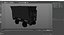 3D model Mining Rail Cart Black New