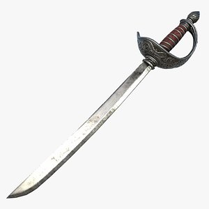 Fantasy Sword RPG European Falchion Blade Curved Sword Saber Shortsword Pirate Fauchon