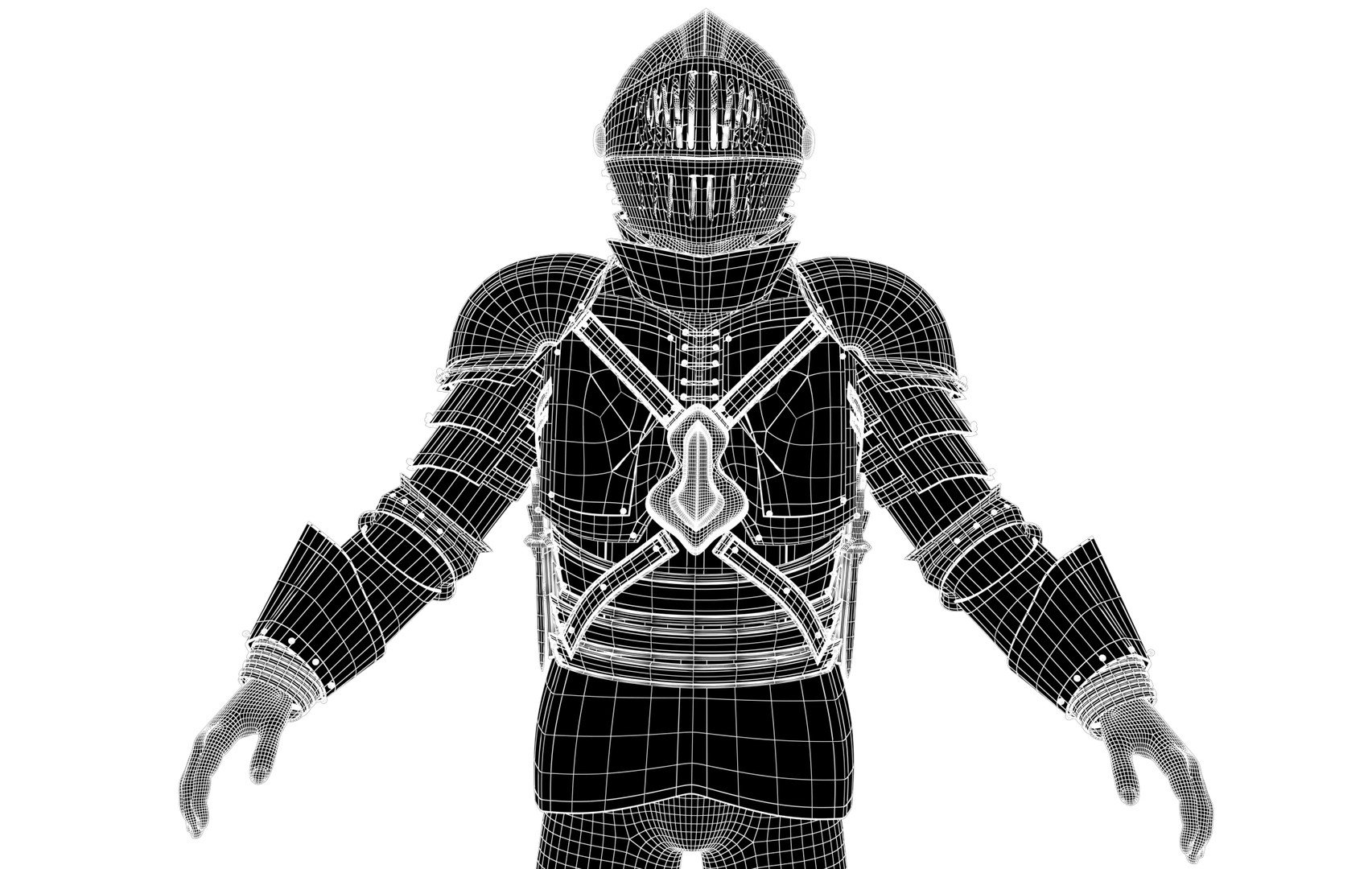 3d set armor turbosquid 1951041