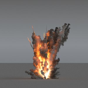 Ground Explosion Trails 02 - vdb