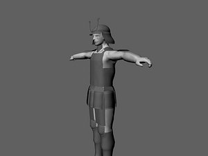 maya samurai t-posed