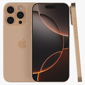 iPhone 16 Pro Desert Titanium 3D