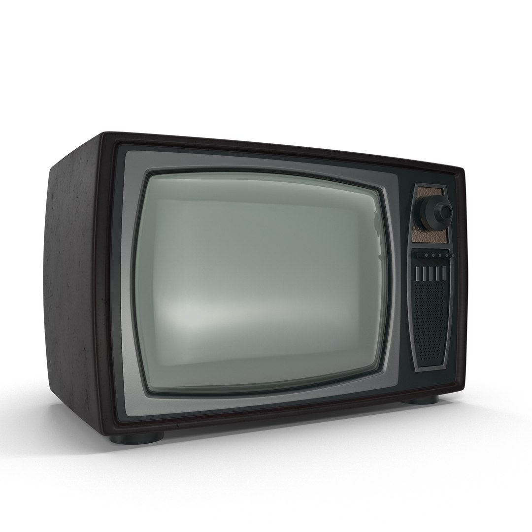 Retro TV 2 3D Model 3D model preview
