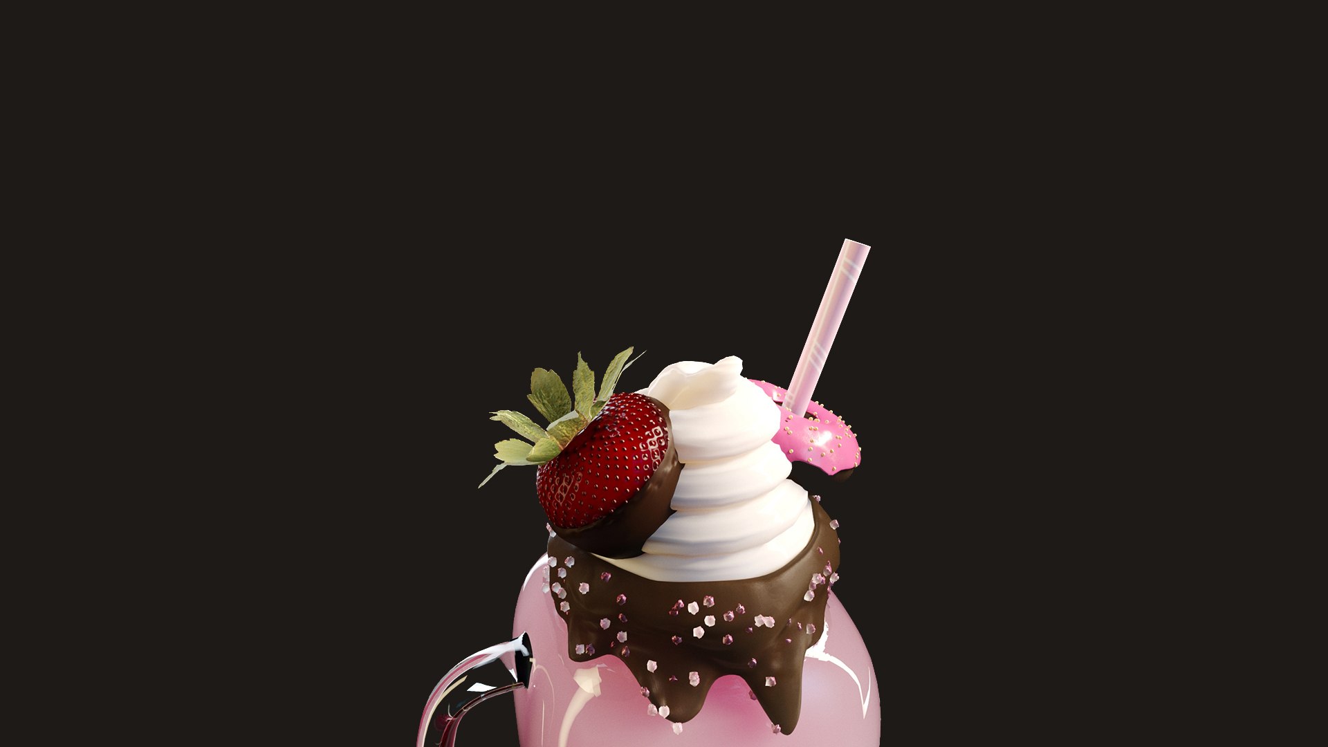 Milkshake Pot Model - TurboSquid 1644352