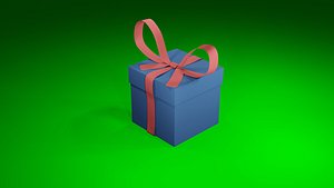 Ribbon Bow Animation  Blend Files 3D model