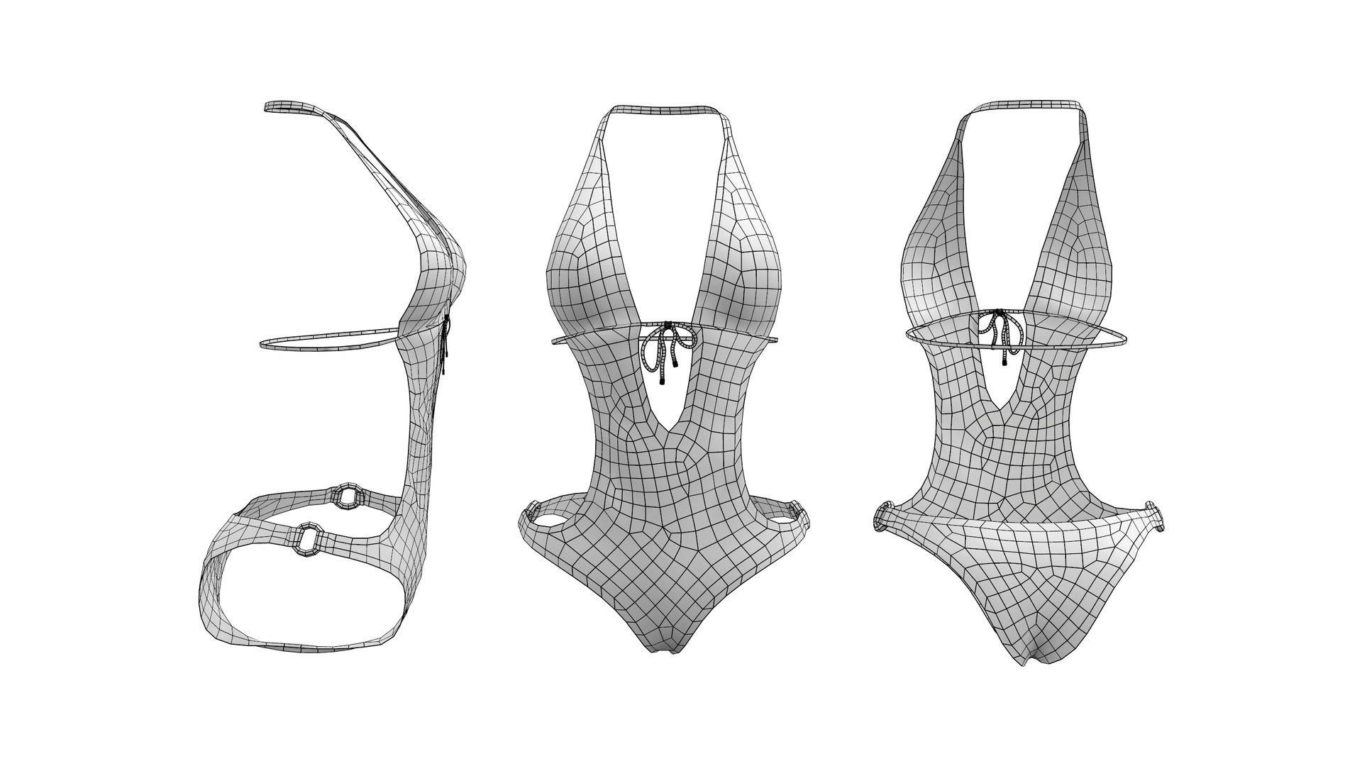 Ladies Swimsuit model TurboSquid 1765001