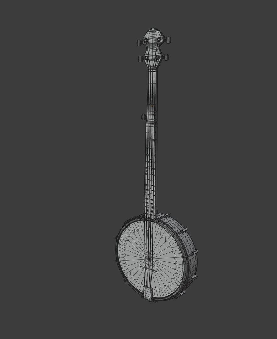 Banjo Music Instrument Model - TurboSquid 1664010