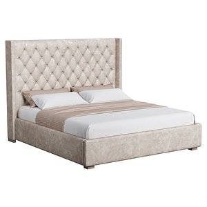 Bed with Carriage Tie 3D model