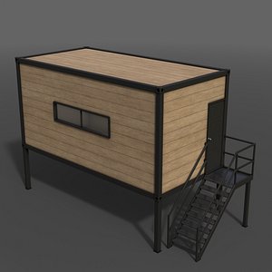 3D PBR Container House BC 20ft V5