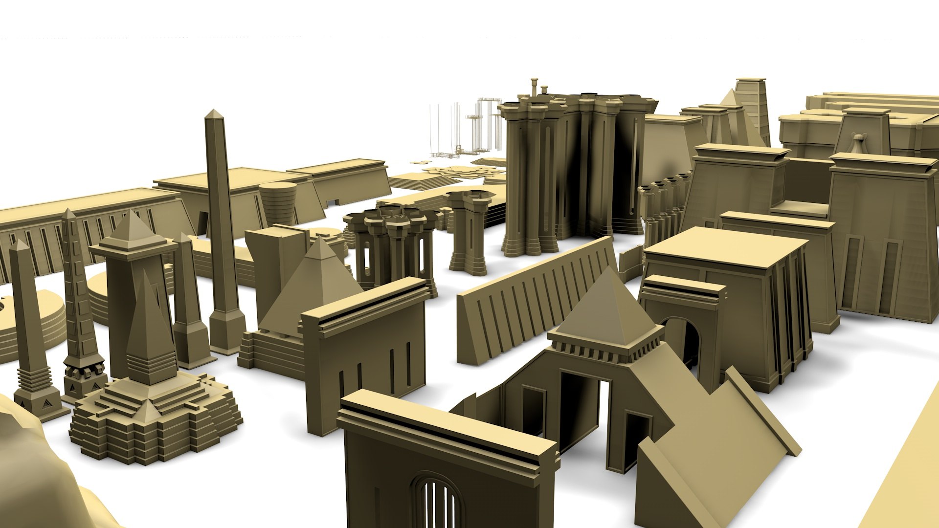 Ancient Egypt Game Assets 3D Model - TurboSquid 2156795