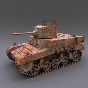 3D wreck m3 stuart