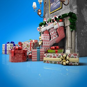 christmas gifts 3D