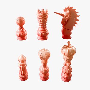 Chess Pawn 3D Model Stylized 3D