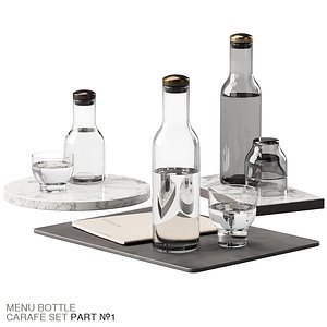 136 dishes decor set 09 MENU Bottle Carafe by Norm P01 3D