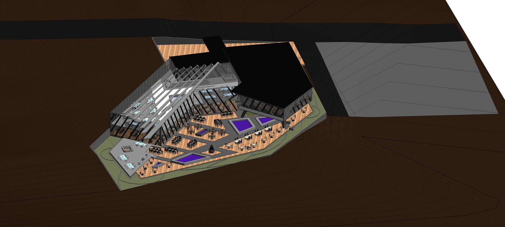 Revit restaurant 3D model TurboSquid 1413978