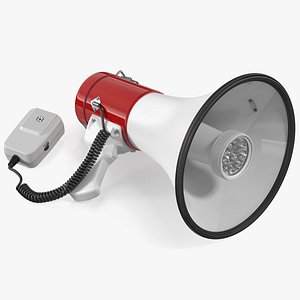 Megaphone Speaker with LED Flashlight