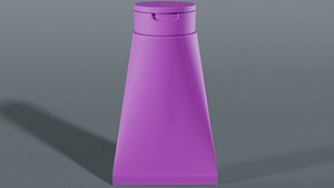 3D Pink Cosmetic Tube 3D Model Stand Up Plastic Squeeze Pack