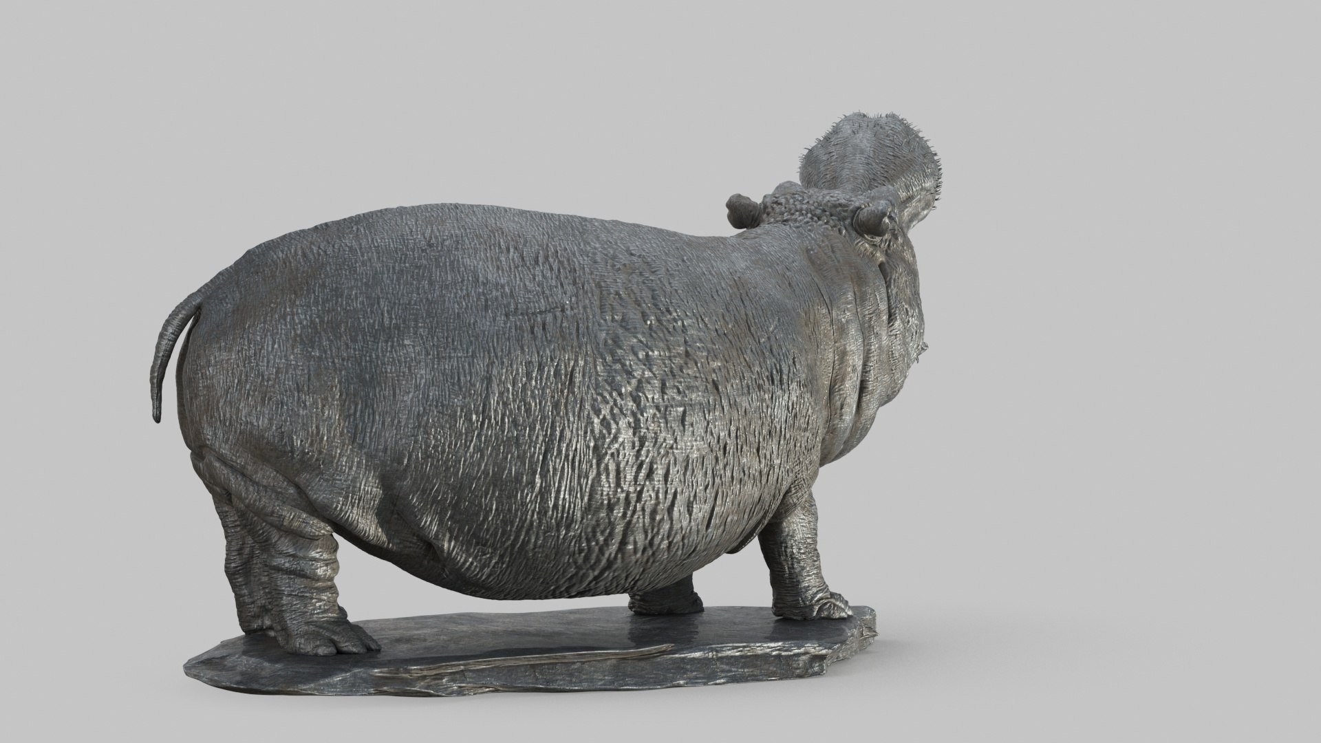 Hippopotamus Statue 3D model TurboSquid 2035402