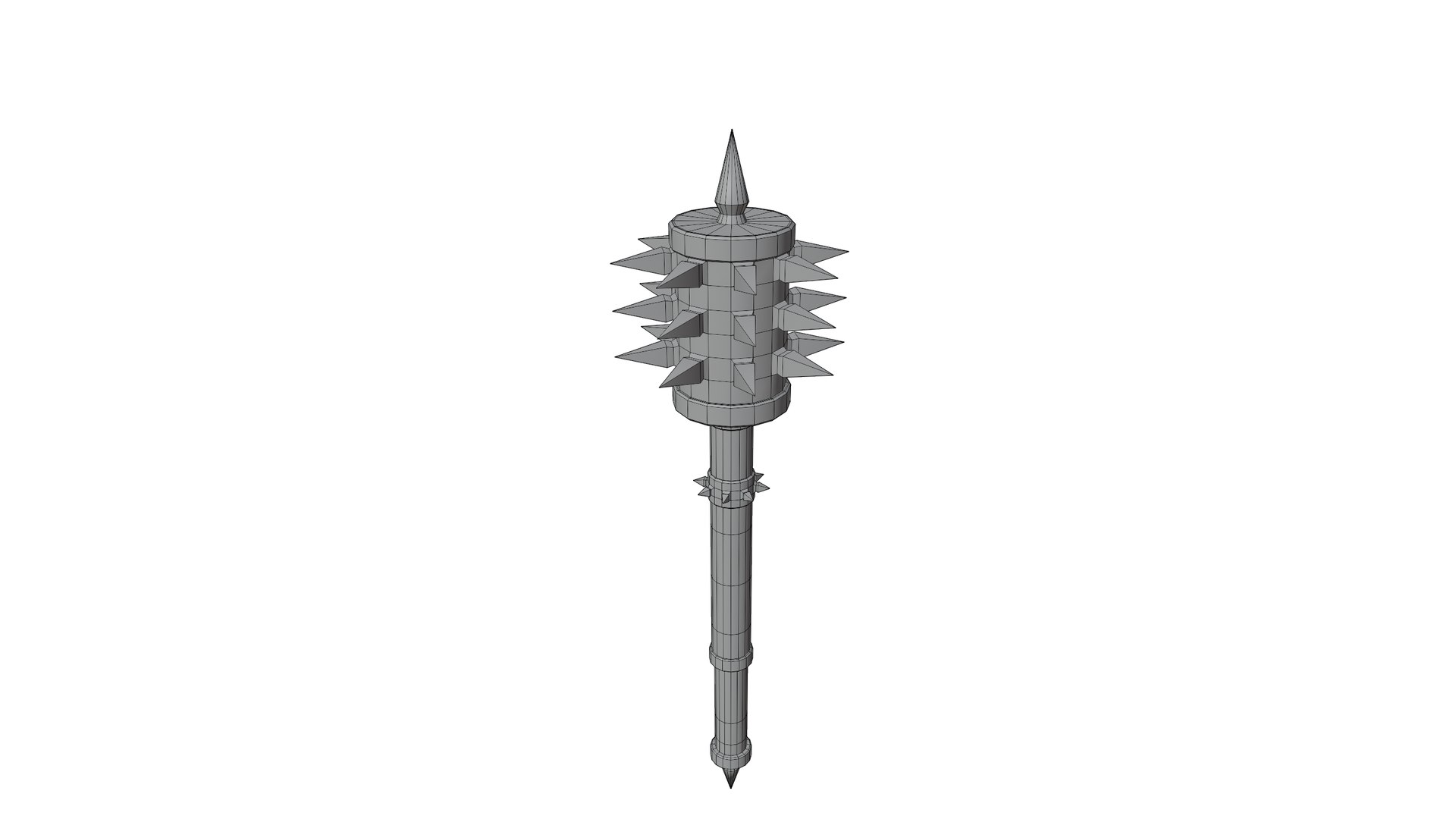 Spiked Mace 3D Model TurboSquid 1779346