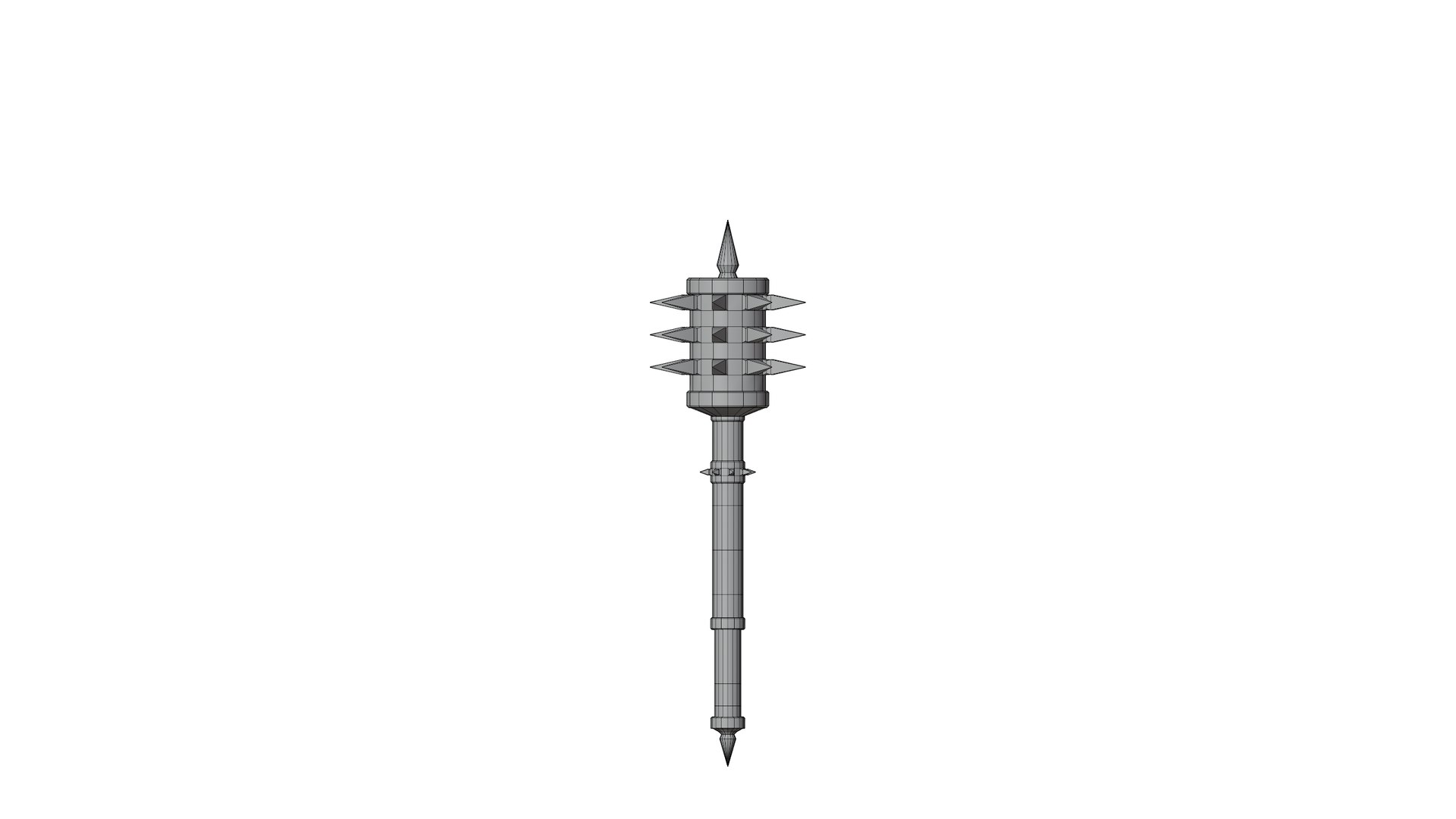 Spiked Mace 3D Model TurboSquid 1779346