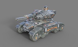 3D model Sci-Fi Modern Future Tank 3D model