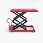 Mesa elevadora de tijera animada roja