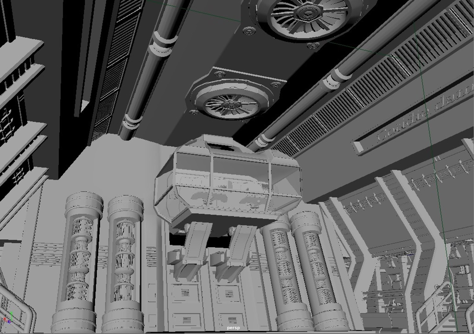 3D Sci Fi Hangar - TurboSquid 1405137