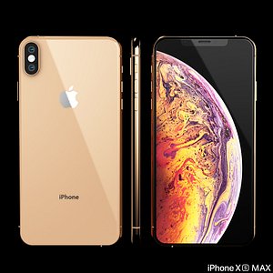 3D model iphone xs phone