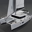 Lagoon 400 双体船 3D PBR 渲染
