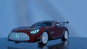 3D Car Mercedes GTX model