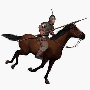 Ancient Chinese Cavalry 3D model