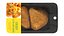 Chicken cutlets in breadcrumbs with packaging