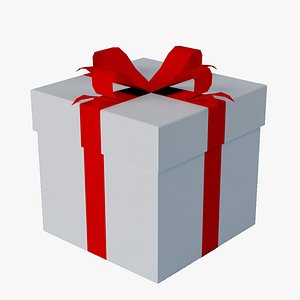 Gift box Lowpoly model