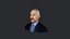 John Locke de Lost: busto realista listo modelo 3d