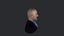 John Locke de Lost: busto realista listo modelo 3d
