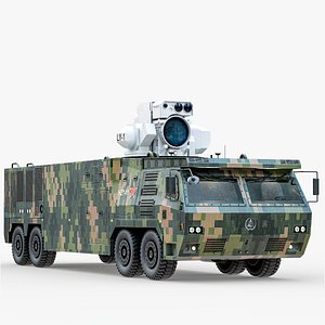 LY-1 Military Laser Weapon Complex Vehicle Based PBR 3D model