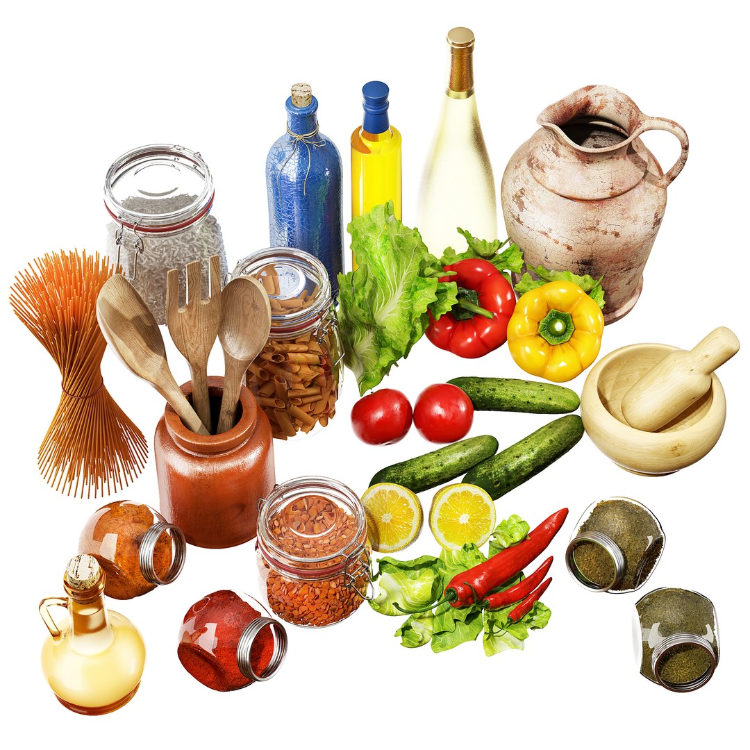 3D kitchen food set 01 model https://p.turbosquid.com/ts-thumb/hl/ePd70W/fapQgZ5E/kitchenfoodset_01_2/jpg/1544353380/1920x1080/fit_q87/e8fde1aa659b2c2fe7efcac35059c00454a5f617/kitchenfoodset_01_2.jpg