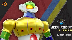 3D model Jeeg Robot - Rigged