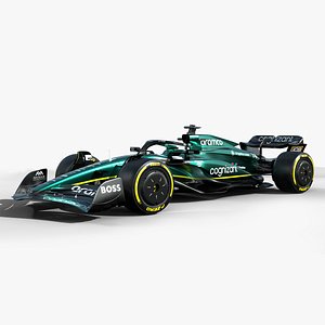 3D Aston Martin AMR-24 F1 2024 model