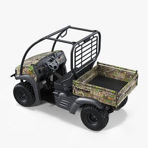 Kawasaki Mule 2019 SX 4x4 Camo Clean 3D Model
