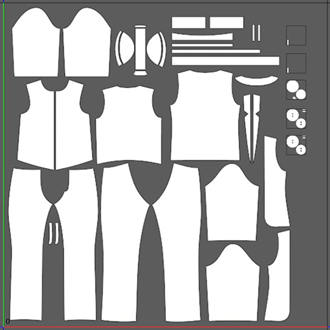 Female Engineer Uniform With Texture And Smart Material 3D - TurboSquid ...