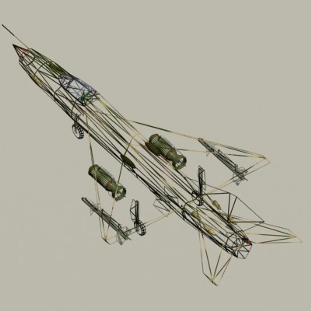 3d Soviet Fishbed Model