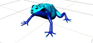blue dart frog obj