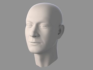 man head character boy face white person young human metaverse 3D