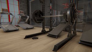 Fitness hall - sports equipment