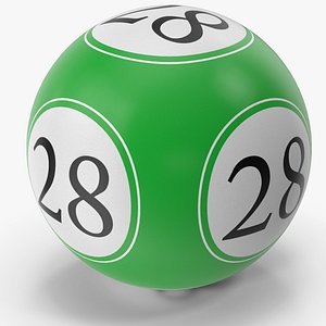 Bingo Ball 28 3D model