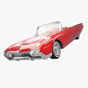 Ford Thunderbird 1961 Convertible 3D model