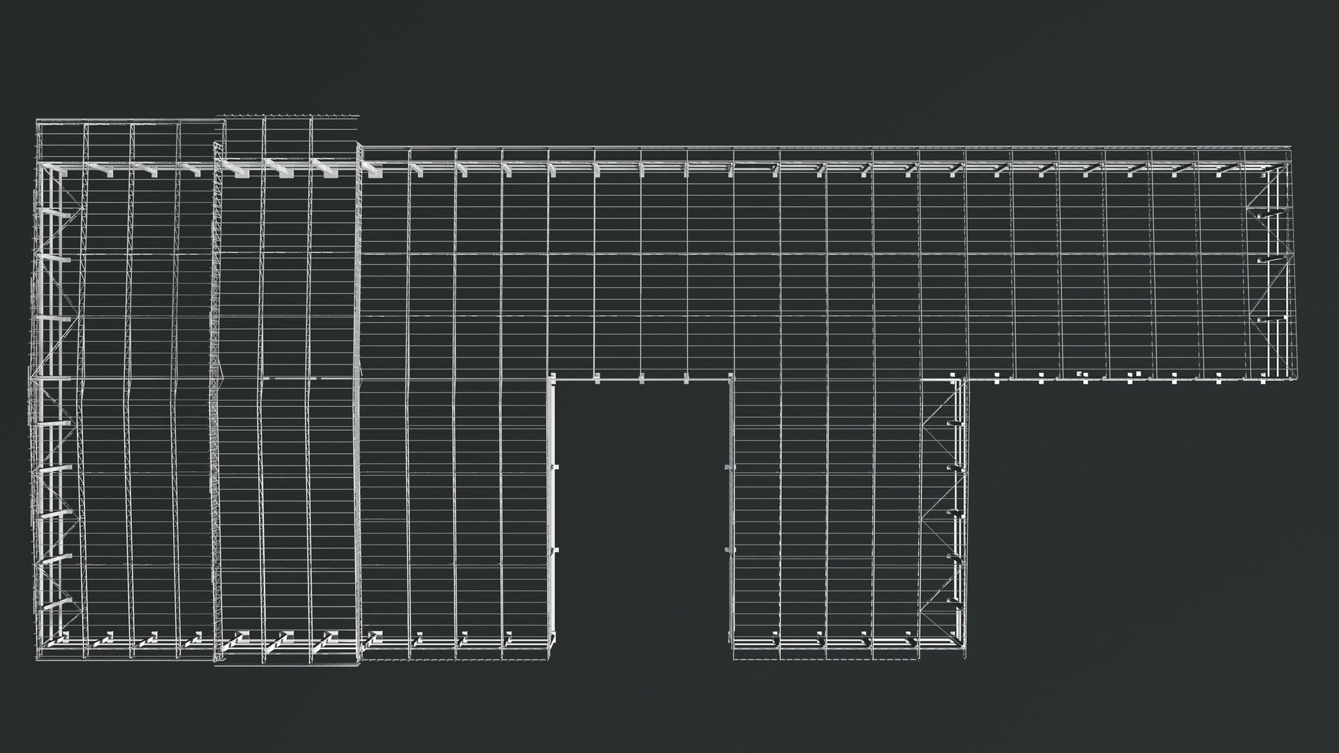 3D Building Structure In Concept 2407 Model - TurboSquid 2204760