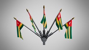 Wall Mount Flags 5 Of Togo